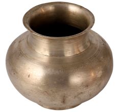 Round Plain White Metal Water Pot