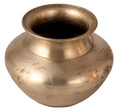 Plain Vintage Used Water Pot for Hindu Rituals