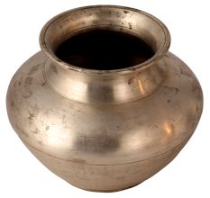 Plain Vintage Gangajal Pot for Hindu Rituals