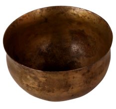 Plain Round Vintage Brass Holy Bowl