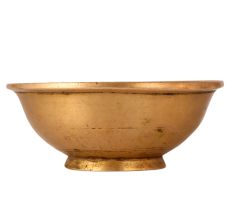 Golden Brass Holy Bowl with Stand