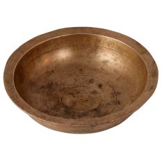 Indian Spiritual Brass Bowl with Stand