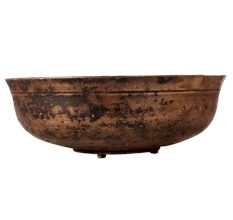 Heavy Vintage Brass Holy Bowl for Worship