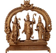 Handmade Brass Ram Darbar with Hanuman