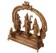 Handmade Brass Ram Darbar with Hanuman