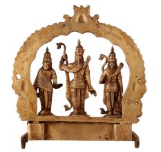 Handmade Brass Ram Darbar with Hanuman