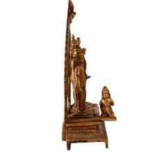Handmade Brass Ram Darbar with Hanuman