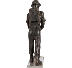 English Art Vintage Brass Soldier