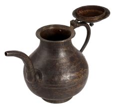 Brass Vintage Himalayan Art Kettle with Spout