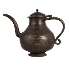 Brass Vintage Himalayan Art Kettle with Spout