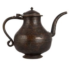 Brass Vintage Himalayan Art Kettle with Spout