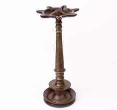 Heavy Brass Vintage Arti Lamp with 7 Jyots