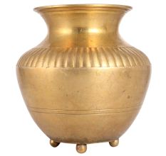 Golden Brass Gangajal Water Pot
