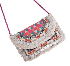Handmade Boho Banjara Sling Bag With Coin
