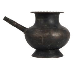 Traditional Vintage Holy Water Pot made of White Metal