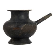 Traditional Vintage Holy Water Pot made of White Metal