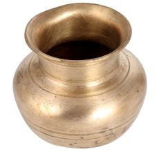 Shiny Golden Vintage Kalash Holy Water Pot