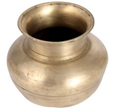 Handmade Vintage Brass Shiny Kalash Water Pot