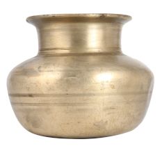 Handmade Vintage Brass Shiny Kalash Water Pot