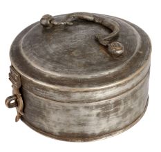 Round Vintage Food Box made of Brass