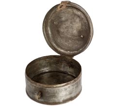 Round Vintage Food Box made of Brass