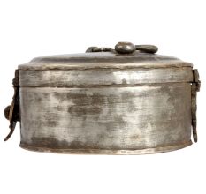 Round Vintage Food Box made of Brass