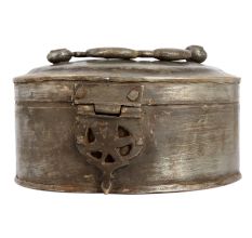 Round Vintage Food Box made of Brass