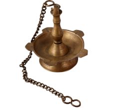 Brass Samai Hanging Diya Oil Lamp