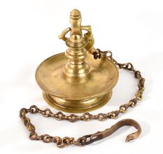 Brass Thoku Villaku Hanging Diya Oil lamp