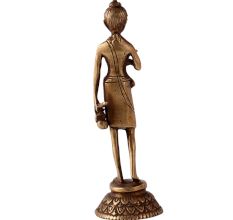 Brass Statue of Nilkanth Varni in Antique Finish