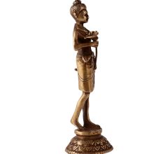 Brass Statue of Nilkanth Varni in Antique Finish