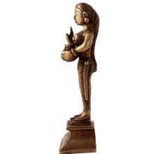 Brass Standing Lady Statue in Fine Art