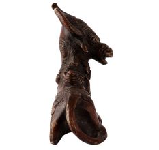 Brass Sitting Nandi Statue in Tribal Art