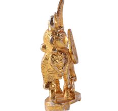 Brass Kamdhenu Cow Statue in Golden Finish