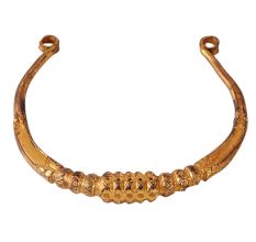 Vintage Copper Gold Glided Hasli Necklace