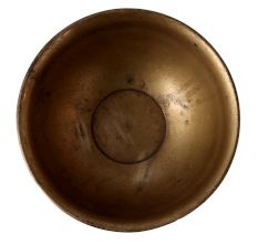 Brass Bowl With Dark Finish For Decoration