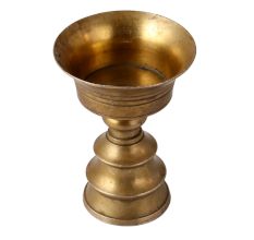 Tibetan Brass Oil Lamp Holder