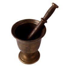 Indian Traditional Urn Shaped Mortar and Pestle