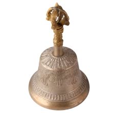 Tibetan Art Brass Temple Bell