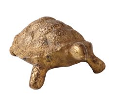 Small Brass Turtle Figurine Gift