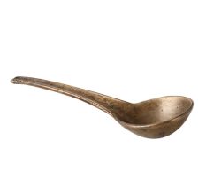 Round Brass Spoon With A Long Handle