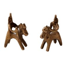 Home Decoration Brass Horse Rider Statues