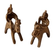 Home Decoration Brass Horse Rider Statues