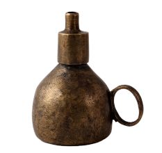 Brass Kerosene Showpiece Lamp In Dark Finish