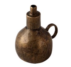 Brass Kerosene Showpiece Lamp In Dark Finish