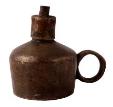 Brass Lightning Oil Lamp With Handle