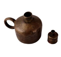 Brass Lightning Oil Lamp With Handle
