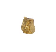 Golden Brass Wise Owl Incense Stick Holder