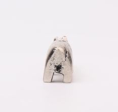 Silver Brass Hippo Incense Stick Holder