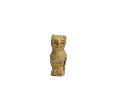 Golden Brass Standing Owl Agarbatti Holder Stand